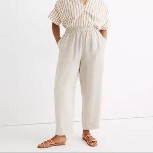 Madewell tall tapered Huston pull-on crop pants
